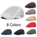 1pc 8 Colors Men Cabbie Flat Breathable Mesh Summer Hat Adjustable Newsboy Beret Ivy Ideal Choice For Gifts