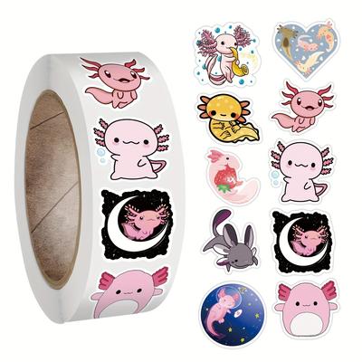 Axolotl Stickers, 500 Pcs Cute Axolotl Stickers Ro...