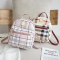 1pc New Plaid Stylish Backpack, Multi Functional Casual Plaid Backpack, Trendy Sweet Cross Body Bag, Cute Shoulder Bag, Mobile Phone Bag, Camera Bag, Lipstick Bag (18*6*19.5) Cm