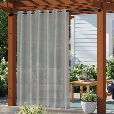Add A Touch Of Elegance To Your Home With These Waterproof Sheer Curtains!