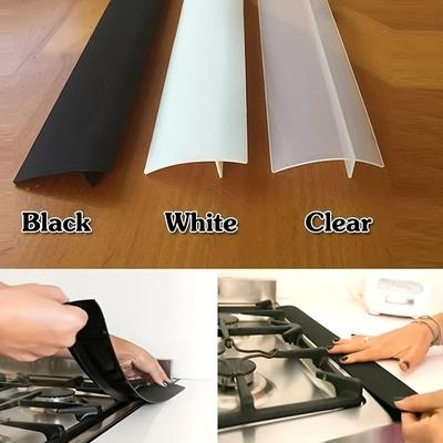 1/2pcs Silicone Stove Covers For Stove And Counter, Heat Resistant Oven Filler Seals Gaps Between Stovetop And Counter, Easy To Clean