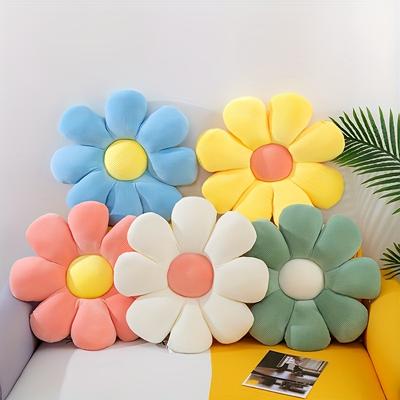 1pc 14.9'' Super Soft Small Daisy Cushion, Comfortable Plush Cushion, Stuffed And Full Throw Sleeping Pillow For Adults Bedroom Christmas Gift Thanksgiving