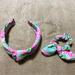 Lilly Pulitzer Accessories | Lilly Pulitzer Chilly Lilly Headband And Scrunchie With Bow! | Color: Green/Pink | Size: Os