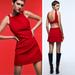 Zara Dresses | Nwt Zara Cut Out Mini Dress Red 8906/522 Sz- Medium Bloggers Fav | Color: Red | Size: M