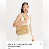 Tory Burch Bags | Kira Chevron Convertible Shoulder Bag | Color: Tan | Size: Os