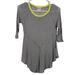 Free People Tops | Intimately Free People Grey Skirted T-Shirt | Color: Gray/Yellow | Size: Xs