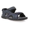 Sandale GEOX "UOMO SANDAL STRADA", Herren, Gr. 39, blau (navy, dunkelgrau), Lederimitat, sportlich, Schuhe, Sommerschuh, Klettschuh, Outdoorsandale, im Trekking-Look