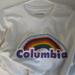 Columbia Shirts | Columbia Sun Trek Rainbow Graphic Tee Omni Shade Spf 50 Men's Large Euc | Color: White | Size: L