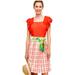 Anthropologie Skirts | Anthropologie Maeve Plaid Country Fair Belted Skirt | Color: Cream/Red | Size: 4