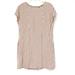 Madewell Dresses | Madewell Stripe Play Button Back Tee Dress Brown | Color: Brown/Cream | Size: Xs