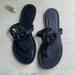 Tory Burch Shoes | Black Tory Burch Miller Sandals Size 9.5 | Color: Black | Size: 9.5