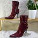 Nine West Shoes | -Nine West Ankle Heeled Boots- | Color: Black/Red | Size: 9