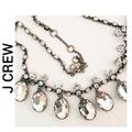 J. Crew Jewelry | J. Crew Vintage Rhinestone Silvertone Statement Necklace | Color: Silver | Size: Os