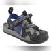 Columbia Shoes | Columbia Unisex Omni-Grip Techlite Kids Sandal Closed Toe Black Grey Size 8 | Color: Blue | Size: 8b