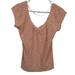 Anthropologie Tops | Anthropologie Pins & Needles Peach Short Sleeve T-Shirt | Color: Orange/Pink | Size: L