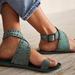 Free People Shoes | Free People Nassau Wrap Studded Sandals Turquoise Blue | Color: Blue/Green | Size: 39eu