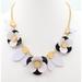 Kate Spade Jewelry | Kate Spade New York Pick A Posy Rose Quartz Flower Statement Necklace 19.5" | Color: Black/Gold | Size: 19.5"