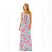 Lilly Pulitzer Dresses | Lilly Pulitzer Marlisa Strapless Maxi Dress In Peel And Eat Print | Color: Blue/Pink | Size: S