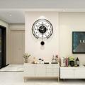 Living Room Decorative Large Wall Clock Modern Silent Pendulum Wall Clock Home Kitchen Bedroom