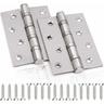 Jusch - Charnière de Porte en Inox,2 Pcs Charnières De Porte Charnières Pliables Charnières Inox