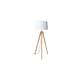 Aluminor - Lampadaire design Essence en bois naturel - Blanc