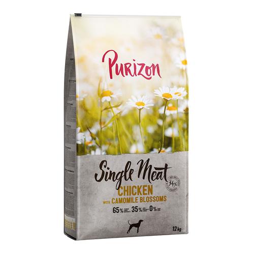 Purizon Single Meat Adult Huhn mit Kamilleblüten und Kürbis - getreidefrei - Sparpaket 2 x 12kg