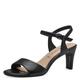 Tamaris Damen Sandalen mit Absatz Vegan Stilettoabsatz; BLACK MATT/schwarz; 40