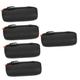 TOYANDONA 5pcs Microphone Bag Mini Synthesizer Cable Bag Leather Mic Carrier Mic Bag Omatone Small Microphone Mic Case Microphone Holder Pouch Outdoor Mic Pouch Omatome Pu Leather Bag Audio