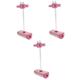 FAVOMOTO 3 Pcs Frog Jump Hoppers Jump Stick Safe Jumping Stick Bungee Toy Balance Training Toy Foam Bouncing Toy Toys Outdoor Jumper Toy for Kids Jumping Pole Nbr Pink Bounce Toddler