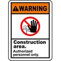 INDIGOS UG - Aluminum composite panel - Safety - Warning - Warning Hard Hat Area Sign 1219mmx914mm - Decal for Office - Company - School - Hotel