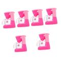 Abaodam 6 Pcs Simulation Coffee Machine Coffee Maker Machine Coffee Machine Playset Kids Coffee Machine Kitchen Play Toy Kids Educational Toys Cooking Toy Child Pink Mini Toy Room Plastic