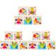 ibasenice Wooden Animal Toys 15 Pcs 1 Wooden Jigsaw Puzzles Toys for Kids Puzzle for Kids Wooden Puzzles Kids Puzzle Baby Puzzle Educational Toy Wooden Toys Animal Grab Board Child Bamboo