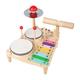Drum Xylophone Toy, Wooden Xylophone Musical Toy, Educational Musical Instrument Toy Kids Baby Drum Set