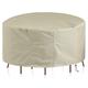 Garden Furniture Cover,160x80cm(63x31in) Outdoor Rattan Furniture Covers,420D Oxford Fabric Waterproof,Windproof,Anti-UV, Garden Furniture Set Covers Circular for Patio Table and Chairs Set,Beige