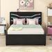Brayden Studio® Caleia Queen Storage Platform Bed Wood in Black | Wayfair ED93CD1ACC1644688E0D31D00451D792
