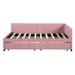 Latitude Run® Full Size Upholstered Daybed w/ 2 Storage Drawers Sofa Bed Frame No Box Spring Needed | 27.6 H x 57.9 W x 78.9 D in | Wayfair