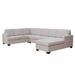 Brown Sectional - Latitude Run® Modern Large Upholstered U-Shape Sectional Sofa, Extra Wide Chaise Lounge Couch | Wayfair