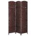 Bay Isle Home™ Feldt 53.25" W x 70.75" H 3 - Panel Solid Wood Folding Room Divider Wood in Brown | 70.75 H x 53.25 W x 0.75 D in | Wayfair