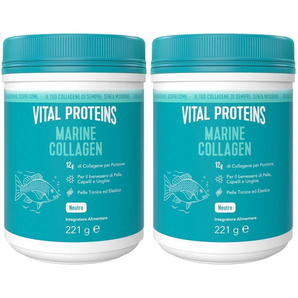 Vital Proteins Marine Collagen Integratore di Collagene in Polvere 2x2