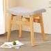 Vanity Stool, Saddle Cushion Foot Stool, Modern Vanity Bench - Grey