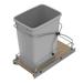 Rev-A-Shelf Single 35 Quart Pull Out Trash Container, Gray, 54WC-1535SC-17-1 - 12.6