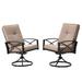 Set of 2 Outdoor Swivel Rocker Chair with Cushion