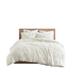 Gracie Mills Susie Solid Shaggy Long Fur Duvet Cover Set