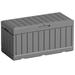 82 Gallon Resin Deck Box Large Outdoor Storage for Patio Furniture, Garden Tools, Pool Supplies, Weatherproof and UV Resistant