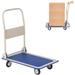Hand Truck Hand Flatbed Cart Dolly Folding Moving Push Heavy Duty Rolling Cart with 4 Wheels, 330 lbs Weight Capacity