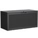 100 Gallon Waterproof Large Resin Deck Box Indoor Outdoor Lockable Storage Container for Patio Furniture Cushions