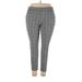 Max Studio Leggings: Gray Plaid Bottoms - Women's Size 2X