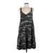 Splendid Casual Dress - A-Line: Gray Camo Dresses - Women's Size Medium