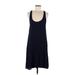 Splendid Casual Dress - A-Line: Blue Solid Dresses - Women's Size Medium