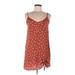 Billabong Casual Dress - Shift V-Neck Sleeveless: Red Dresses - Women's Size Medium